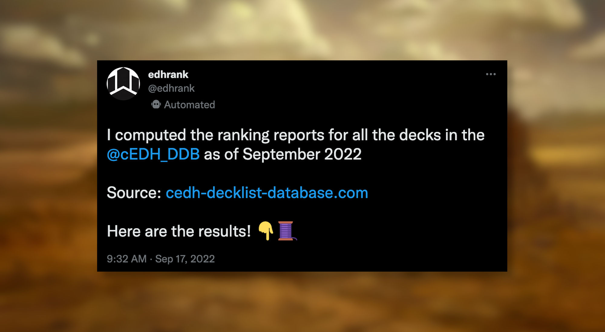 cEDH decks (Sept. 2022)