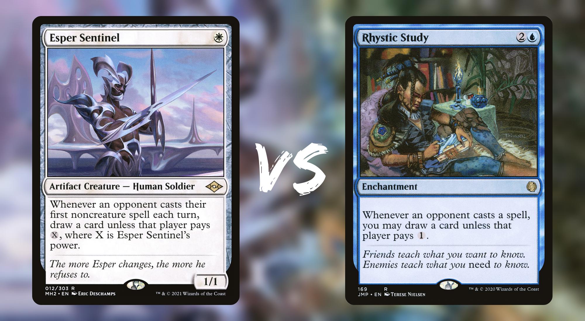 Esper Sentinel vs Rhystic Study